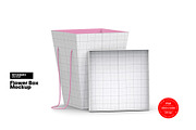 Flower Box with Lid Mockup, a Packaging Mockup by Reformer Mockup (Thumbnail 4 of 5)