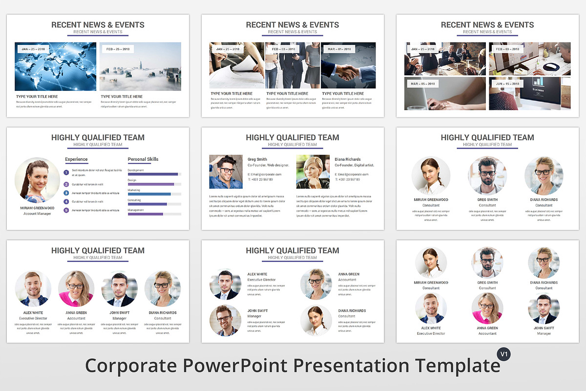 Corporate PowerPoint Template, a Presentation Template by GraphicStan (Photo 6 of 31)