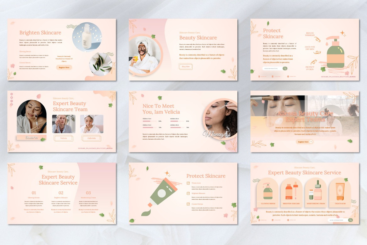 Ailessa - Skincare Googleslide, a Presentation Template by Dhabee (Photo 4 of 8)
