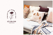 Line floral logo kit. Organic labels, a Branding & Logo Template by Kate Macate (Thumbnail 6 of 13)