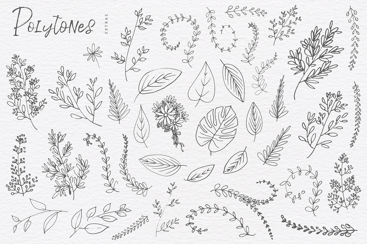 Polytones | A Brush Made Font preview 8