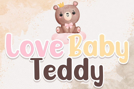 Love BabyTeddy - Handwritten, a Handwritten Font by Charmingbear59.design