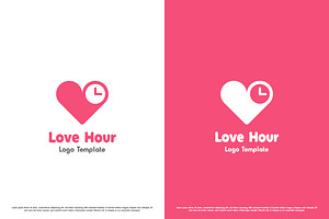 Heart Hour Logo Design Illustration, a Branding & Logo Template by Morvana Crew