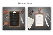 Restaurant menu mockup, a Print Template by S_design (Thumbnail 2 of 6)
