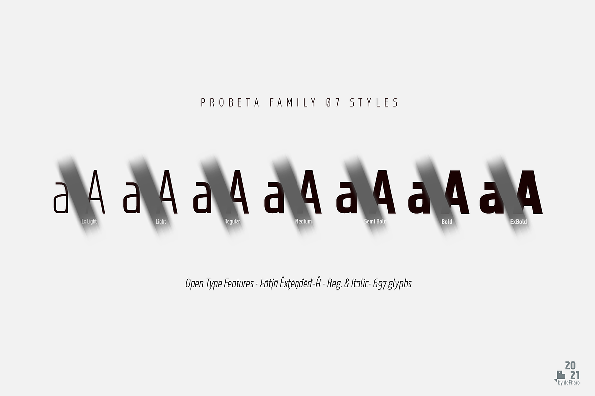 Probeta Sans Bold & Italic -4 fonts, a Sans Serif Font by deFharo (Photo 3 of 8)