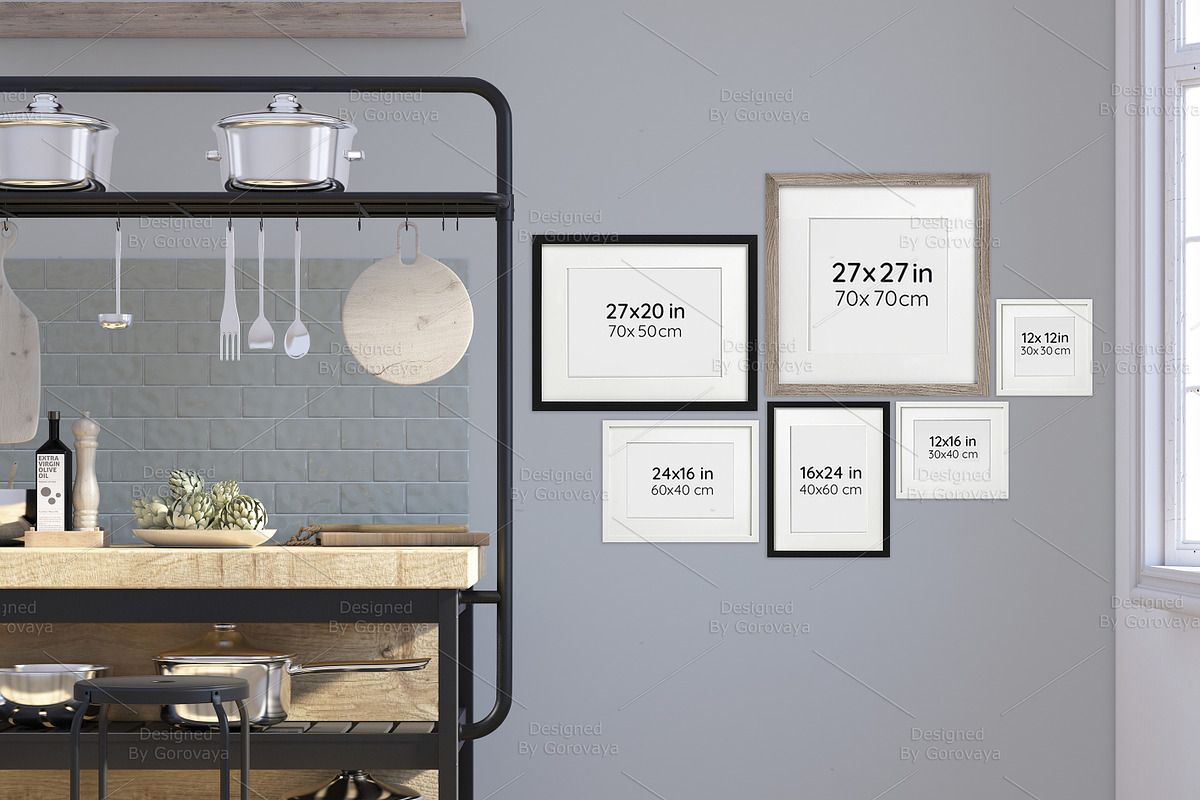 Interior Mockup, Italian Kitchen, a Product Mockup by Designed By Gorovaya (Photo 6 of 6)