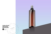 Amber Bottle with Pump Mockup, a Packaging Mockup by Reformer Mockup (Thumbnail 5 of 6)