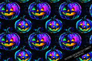 Neon Halloween Digital Paper, a Pattern Graphic by Chromolume Studio (Thumbnail 28 of 28)