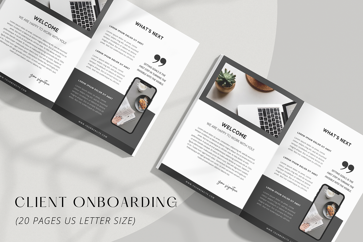 Client Welcome Packet Template, a Magazine Template by ShopRShop (Photo 2 of 8)