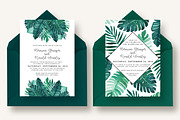 Tropical Leaves Invitation Suite, an Invitation Template by Knotted Design (Thumbnail 2 of 6)