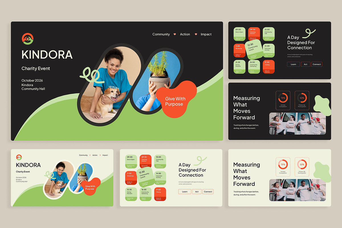Kindora - Charity Event PowerPoint, a Presentation Template by New Coral Design (Photo 7 of 10)