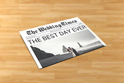 Wedding Newspaper Template V01, a Flyer Template by retrographix (Thumbnail 4 of 4)