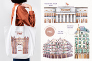 Travel to Spain. Watercolor clipart, an Illustration by VerAna (Thumbnail 3 of 13)