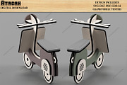 Lasercut Objects Scooter House Decor, a Design Template by AtacanDigital (Thumbnail 3 of 10)