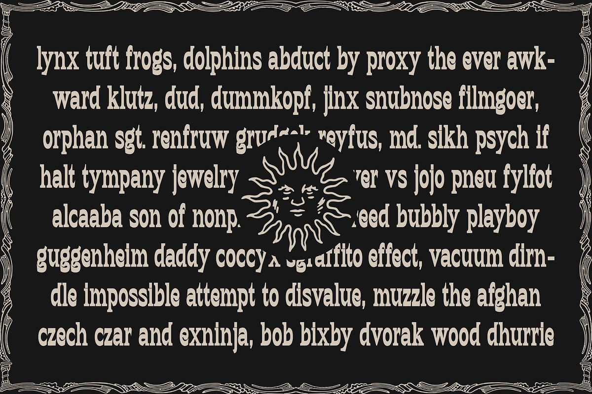 Vintage Western Display Font, a Serif Font by Simetrica Labs (Photo 9 of 11)