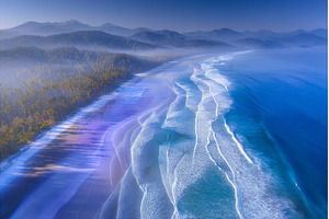 The coastline of Crowdy Bay is, a Nature Photo by ZinetroN