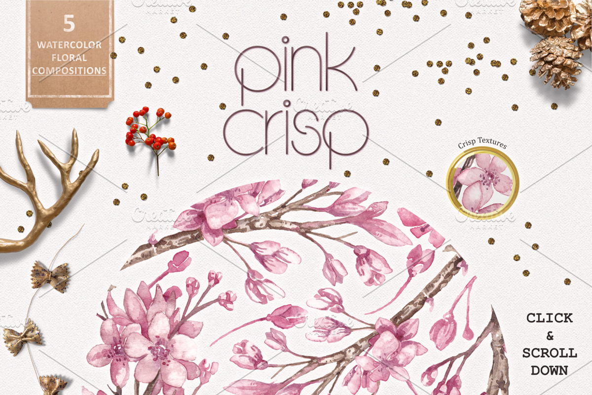 Pink Crisp, a Texture Illustration by Soir Creative (Photo 3 of 5)
