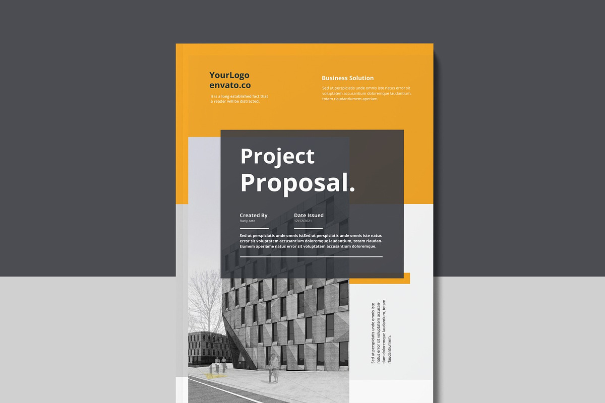 Business Proposal Brochure Template, a Brochure Template by New Lines (Photo 1 of 6)