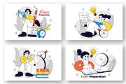 6 Exam Preparation Illustration, an Education Illustration by denayunebgt (Thumbnail 2 of 3)