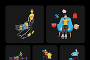 3D Ecommerce Illustrations, an Object 3D Model by Vectors Market (Thumbnail 7 of 8)