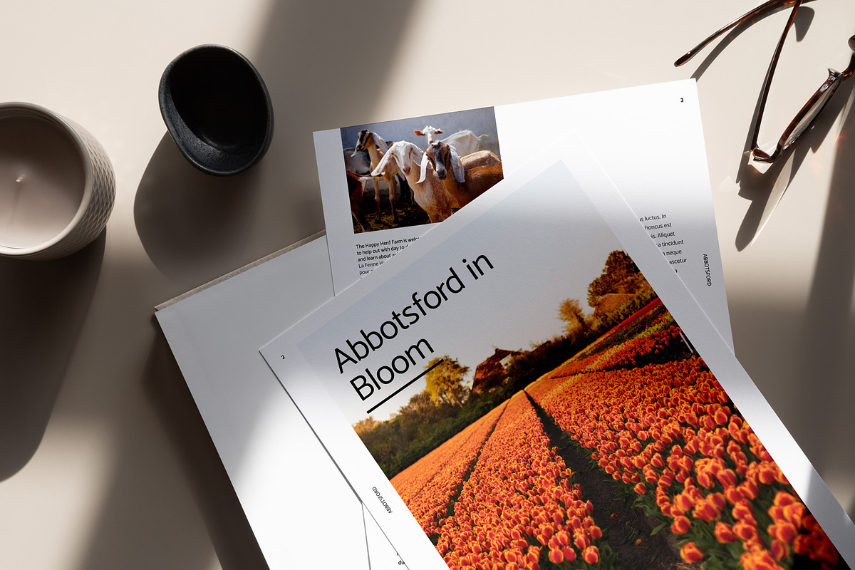 Magazine template bilingual layout, a Magazine Template by Alexandra Piros Design (Photo 13 of 14)