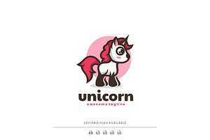 Unicorn Mascot Logo