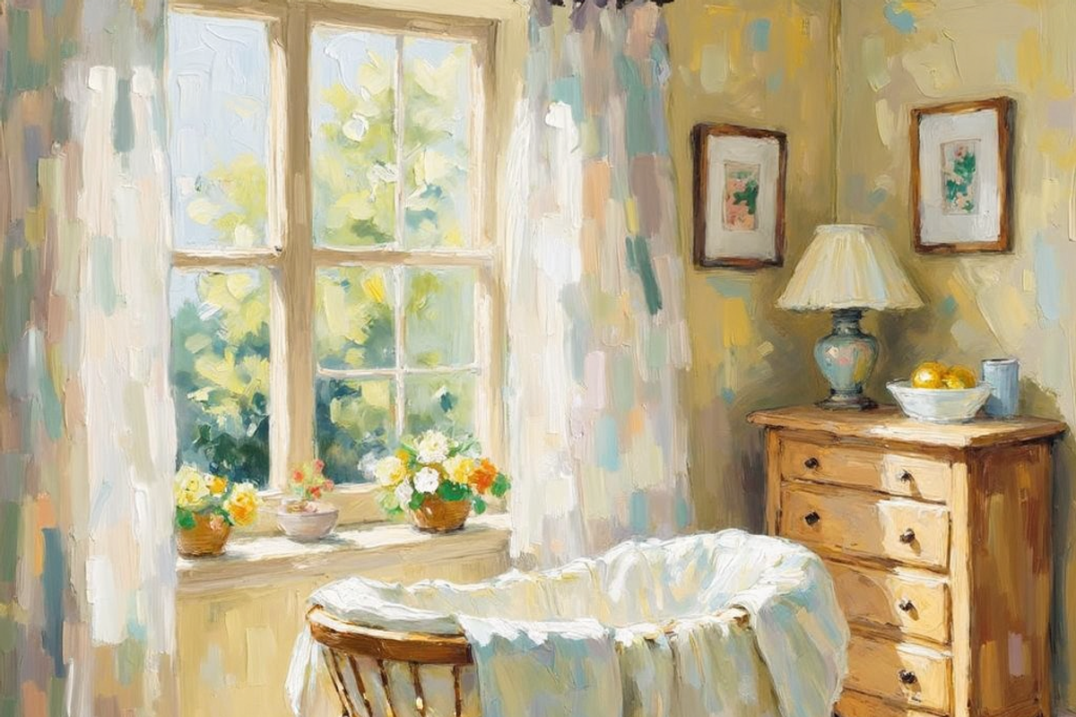 Bassinet Oil Painting Bundle, a Texture Illustration by PLUM&FIGS (Photo 10 of 10)