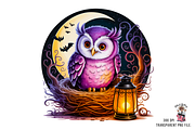 Halloween Owl Sublimation PNG Bundle, a Graphic by Clipart Bloom (Thumbnail 8 of 11)