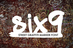 Six9 Graffiti Urban Tag Marker Font