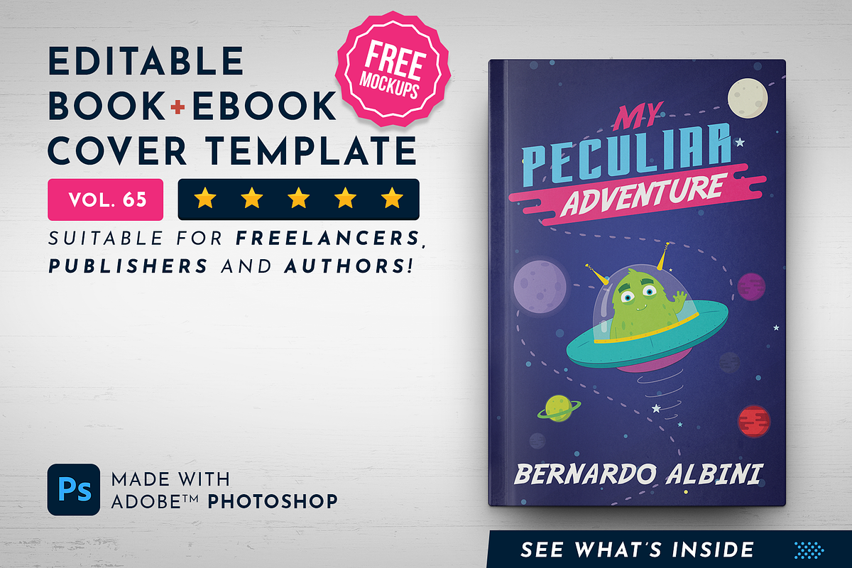 Book Cover Template 65, a Templates & Theme by Digital Goods (Photo 1 of 11)