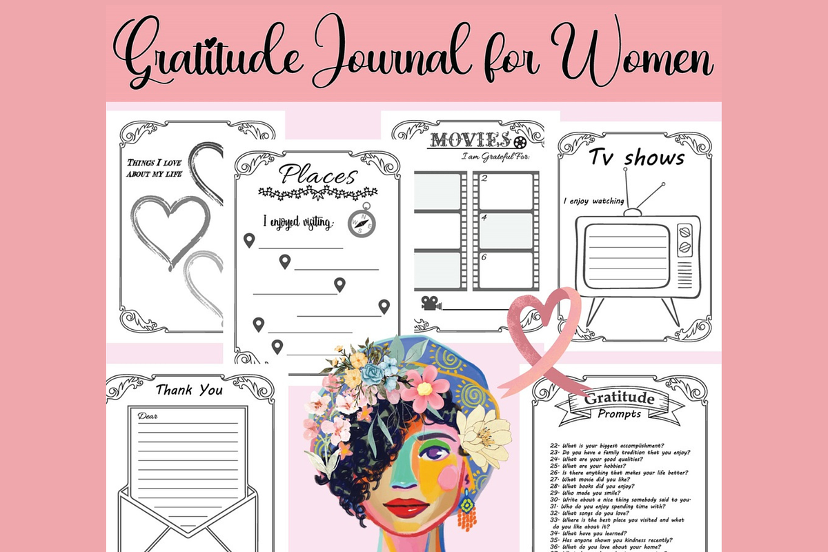 Gratitude Journal for Women, a Work Illustration by Sourcedigi (Photo 1 of 3)