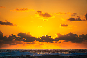 Ocean Sunrise Background, a Background Photo by THP Creative
