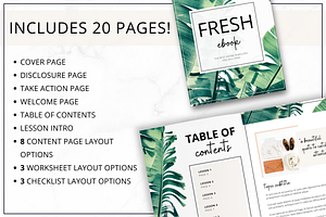 Ebook Template Canva Fresh