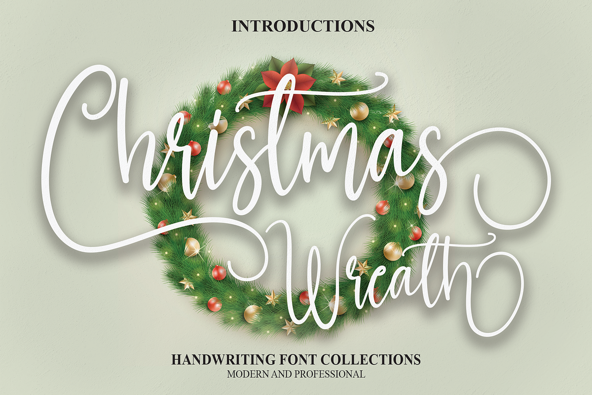 Christmas Wreath | Script Font, a Script Font by Scratchones (Photo 1 of 6)