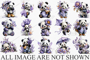 Whimsical Spring Panda Clipart PNG, an Illustration by Canvas Craft (Thumbnail 3 of 7)