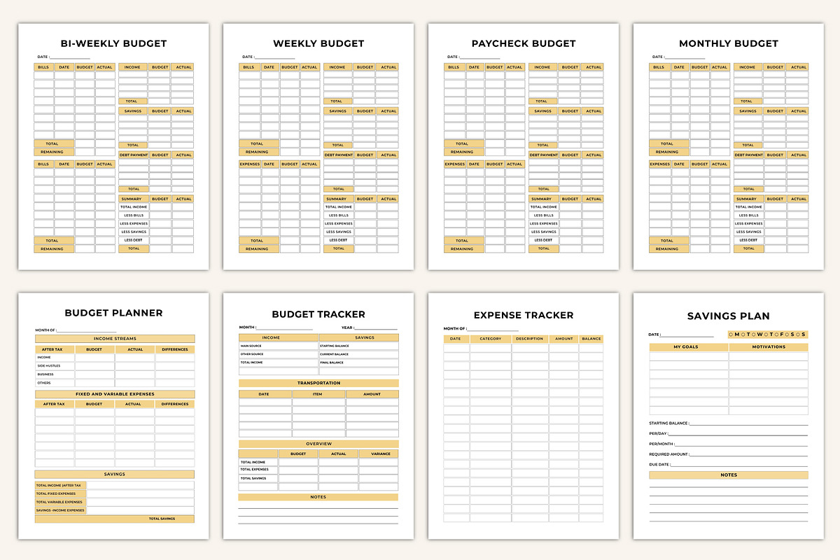 2026 Savings & Expense Tracker preview 7