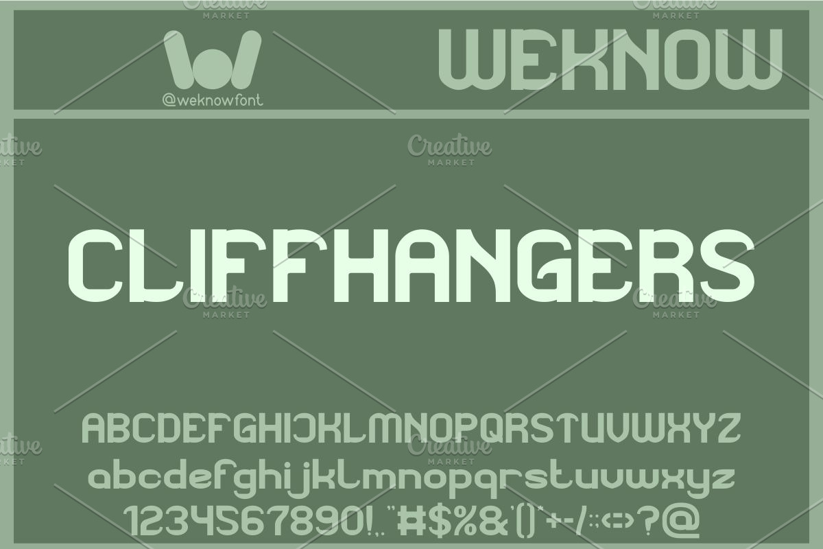 The Mountain Climber font, a Font by weknow (Photo 3 of 8)