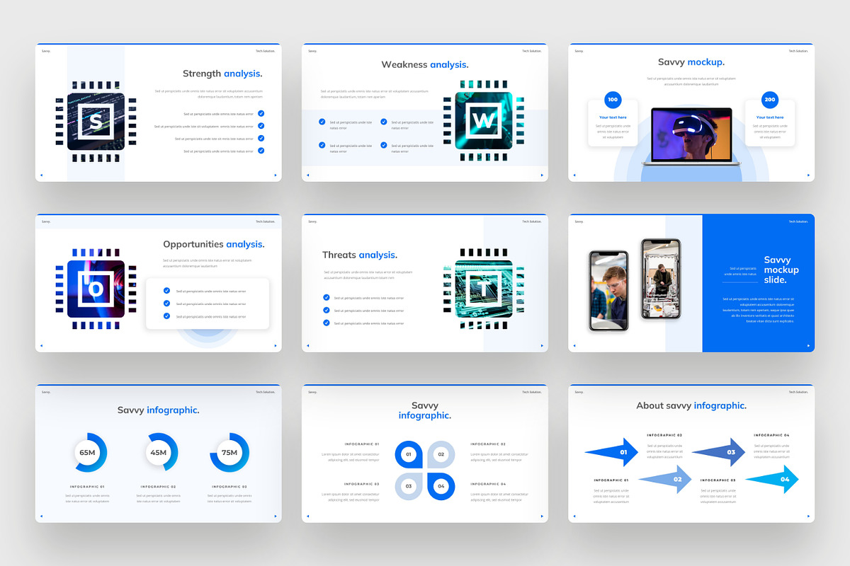 Savvy tech solution Keynote template, a Presentation Template by BeadyLab (Photo 5 of 6)