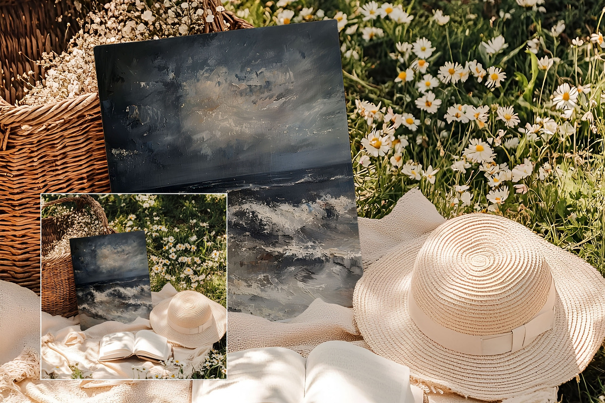Boho Art Print Mockup AR-PI-001, a Books & Magazine Mockup by Callistemon Creative (Photo 3 of 8)