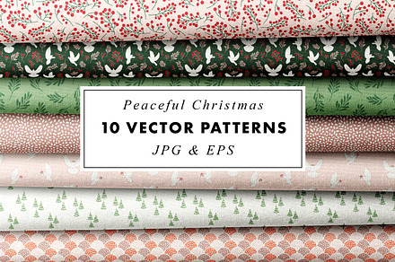 Christmas vector pattern collection