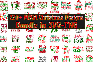 MEGA Christmas Vibes PNG and SVG, a Graphic by ExpressTeesArt