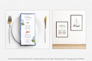 Coastal Watercolor Illustrations, an Illustration by Jeanette Pidi Design (Thumbnail 5 of 5)