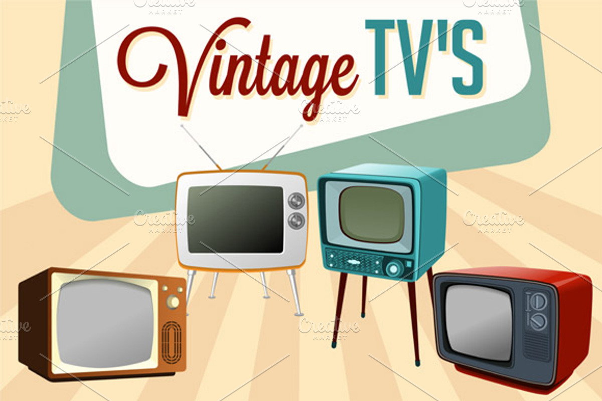 Vector Vintage TVs