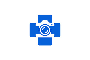 medical cross camera logo, a Branding & Logo Template by Rasagama Studio