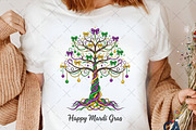 Watercolor Mardi Gras Bead Tree, an Illustration by Creative Art (Thumbnail 3 of 6)