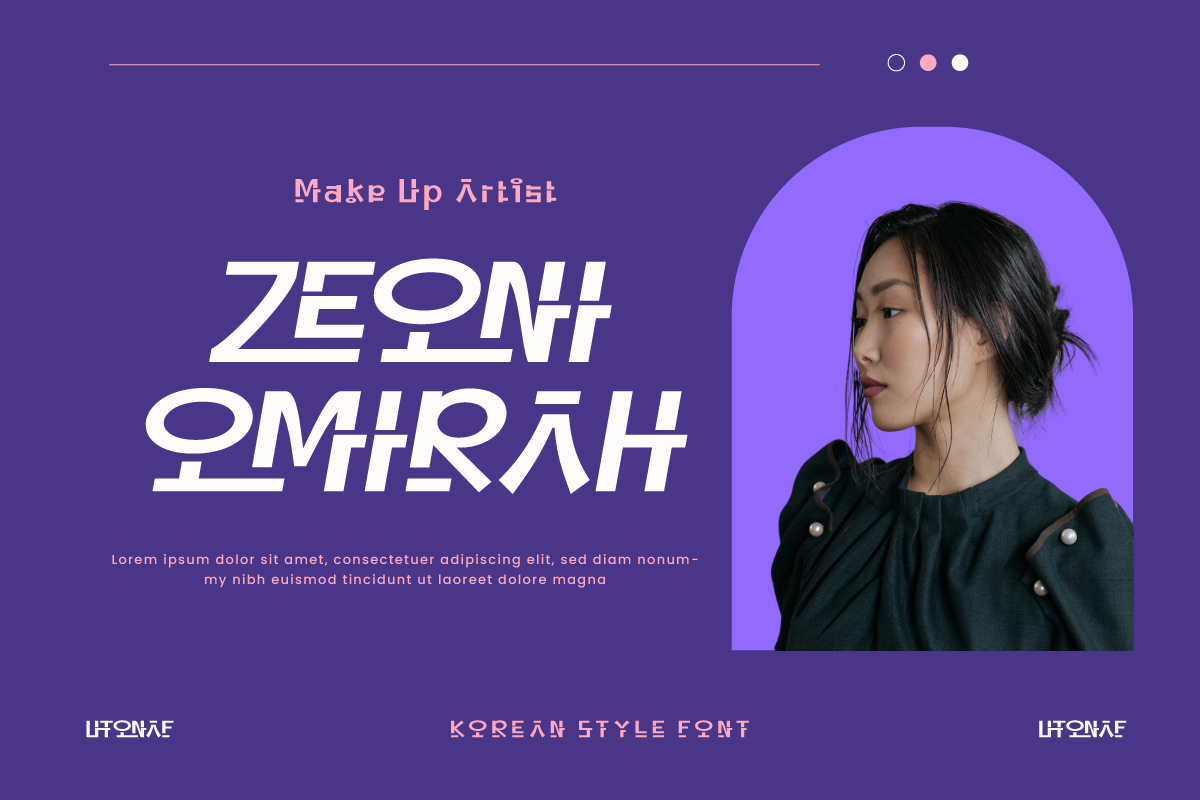 Utonaf - Korean Style Font, a Sans Serif Font by twinstd (Photo 4 of 10)