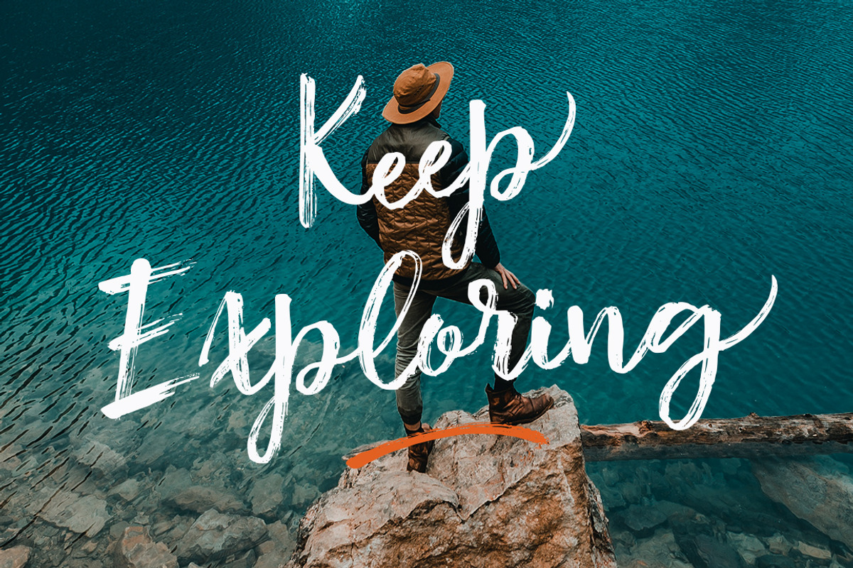 Basting Brush, a Script Font by Stripes Studio (Photo 2 of 7)