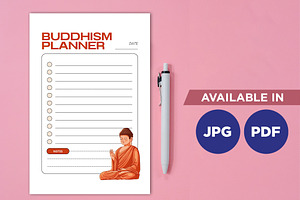 Buddhism Planner Template