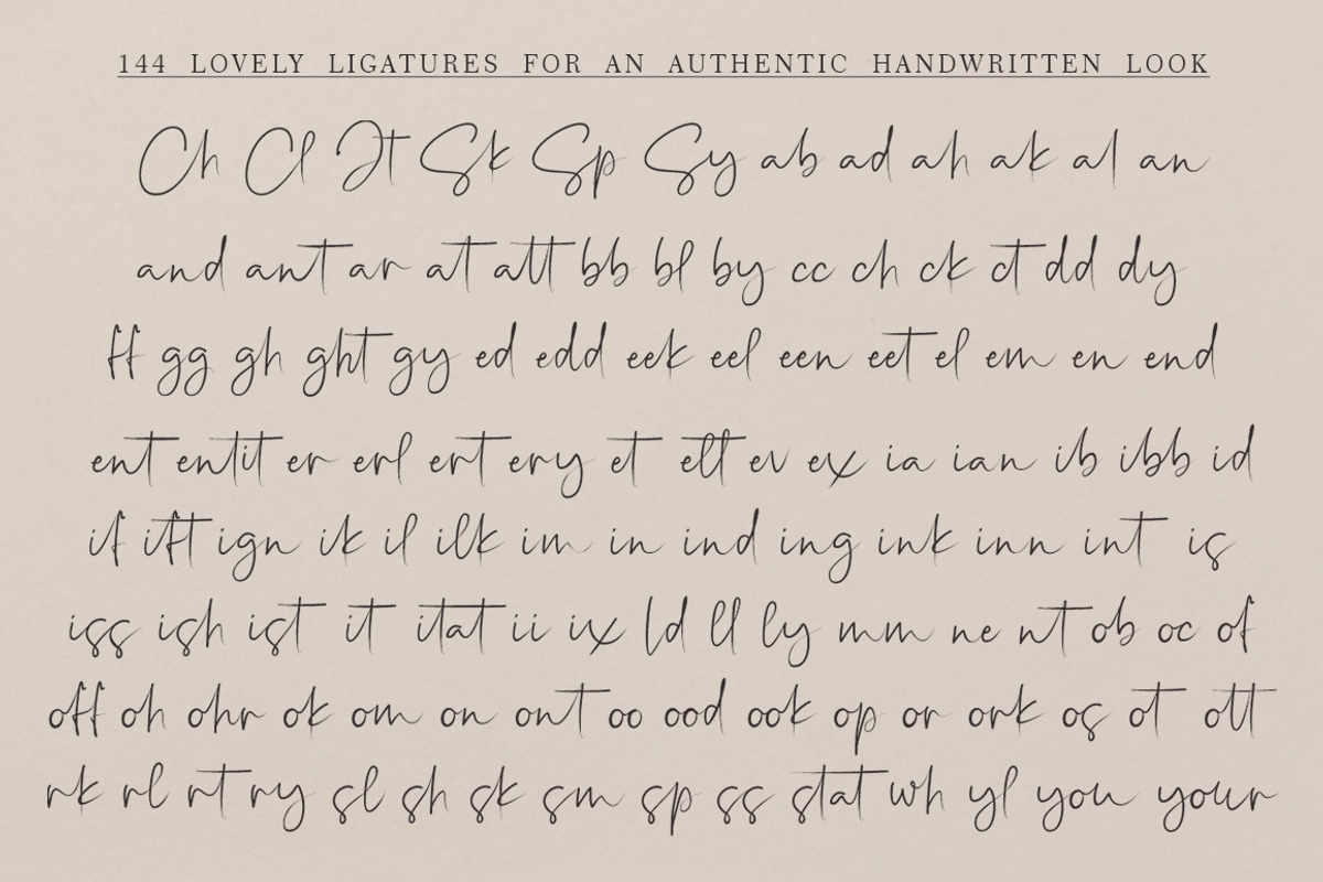 Bernandes Script, a Handwritten Font by Strong.co (Photo 6 of 8)