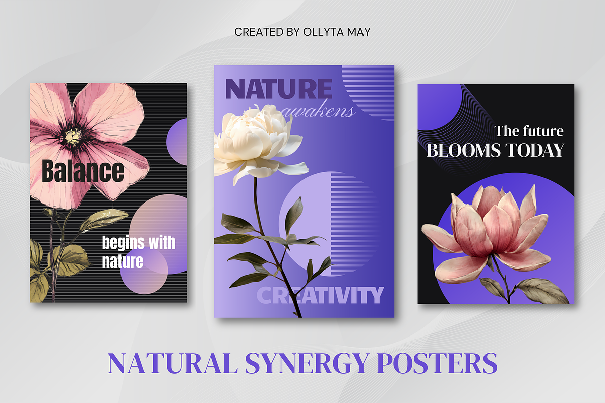 Innovation and Nature Posters, a Background Graphic by Ollyta May (Photo 1 of 8)